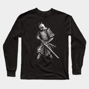 katana blues dark Long Sleeve T-Shirt